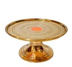 Brass Decorative Round Pooja Kamatshi Diya Stool (Stand) - Image 2