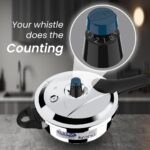 Ultra Triply Krono Pressure Cooker 3.5 Litre | Whistle Counter | Spillage Control | AISI 304 Food Grade Stainless Steel Cooker | 5 Years Warranty | Cooks Fast & Saves Gas | SCTS Technology - Image 6