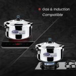 Ultra Triply Krono Pressure Cooker 4.5 Litre | Whistle Counter | Spillage Control | AISI 304 Food Grade Stainless Steel Cooker | 5 Years Warranty | 1.2 MM... - Image 3