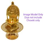 Brass Decorative Round Pooja Kamatshi Diya Stool (Stand) - Image 3