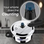 Ultra Triply Krono Pressure Cooker 4.5 Litre | Whistle Counter | Spillage Control | AISI 304 Food Grade Stainless Steel Cooker | 5 Years Warranty | 1.2 MM... - Image 2