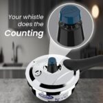 Ultra Triply Krono Pressure Cooker 2 Litre | Whistle Counter | Spillage Control | AISI 304 Food Grade Stainless Steel Cooker | 5 Years Warranty, Injection Moulded Handles & Induction Compatible - Image 5