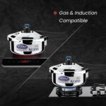 Ultra Triply Krono Pressure Cooker 2 Litre | Whistle Counter | Spillage Control | AISI 304 Food Grade Stainless Steel Cooker | 5 Years Warranty, Injection Moulded Handles & Induction Compatible - Image 4