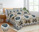 Bedsheet for Double Bed King Size 6 1/2*5  with 2 Pillow Covers | Breathable & Super Soft