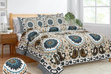 Bedsheet for Double Bed King Size 6 1/2*5  with 2 Pillow Covers | Breathable & Super Soft