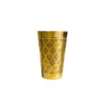 Brass Floral Etching Glass
