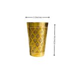 Brass Floral Etching Glass - Image 2