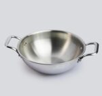 Triply kadhai 26 cm Stainless Steel Even Heat Distribution Induction & Gas Compatible