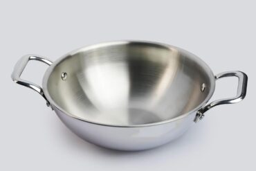 Triply kadhai 26 cm Stainless Steel Even Heat Distribution Induction & Gas Compatible