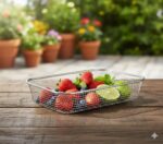 Stainless Steel Wire Mesh Basket, Rectangular, Kitchen Storage Organizer for Fruit, Vegetable Washing and Draining (Big) - Image 2