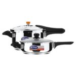 Ultra Duracook Junior Celebrations pack of 3.5L & 5.5L Pressurecooker,Gifting,SS304 FoodGrade,Interchangeable Lids,Frothcollector,Induction,3LayerCompositeBase,solid Bakelite handles,ISI,10Y Warranty