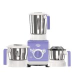 ULTRA Stealth neo MixerGrinder,750W,AISI304 Food Grade SS Jars &Blades,Serrated Stainless Steel Blades,Lesser noise,ABS Body,3Jars Small (0.5L),Medium (0.8L), Large(1.5L), 5Year Motor Warranty