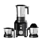 Ultra Choice Pro Mixer Grinder - Black | Fast & Heavy-Duty 1000W High Torque Motor with 5 Years Warranty | AISI 304 Food-Grade 3 SS Jar, 3 Speed Regular + Pulse