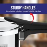 Ultra Duracook Pressure Cooker 4.5 Litre | AISI 304 Food Grade Stainless Steel Cooker with10 Years Warranty | High Impact 3-Layer Composite Base | Spillage Control | Sturdy Bakelite Handle - Image 5