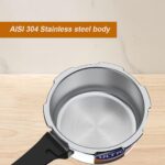 Ultra Duracook Mini Celebrations pack of 2L & 3L Pressure cooker,Gifting,SS304 FoodGrade,Interchangeable Lids,Frothcollector,Induction,3 Layer Composite Base,solid Bakelite handles,ISI,10Y Warranty - Image 5