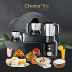 Ultra Choice Pro Mixer Grinder - Black | Fast & Heavy-Duty 1000W High Torque Motor with 5 Years Warranty | AISI 304 Food-Grade 3 SS Jar, 3 Speed Regular + Pulse - Image 3