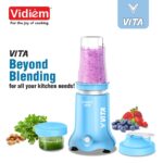 Vidiem Vita 500 W Personal Blender/Mixer/Grinder/Smoothie Maker | 22000 RPM Aria CoolTec Motor | 2 Transparent Jars (500 ml + 250 ml) | 3 Year Motor Warranty | Beyond Blending - Image 2