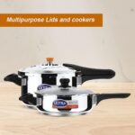Ultra Duracook Junior Celebrations pack of 3.5L & 5.5L Pressurecooker,Gifting,SS304 FoodGrade,Interchangeable Lids,Frothcollector,Induction,3LayerCompositeBase,solid Bakelite handles,ISI,10Y Warranty - Image 8