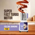 ULTRA Stealth neo MixerGrinder,750W,AISI304 Food Grade SS Jars &Blades,Serrated Stainless Steel Blades,Lesser noise,ABS Body,3Jars Small (0.5L),Medium (0.8L), Large(1.5L), 5Year Motor Warranty - Image 2