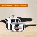 Ultra Duracook Mini Celebrations pack of 2L & 3L Pressure cooker,Gifting,SS304 FoodGrade,Interchangeable Lids,Frothcollector,Induction,3 Layer Composite Base,solid Bakelite handles,ISI,10Y Warranty - Image 10
