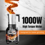 Ultra Choice Pro Mixer Grinder - Black | Fast & Heavy-Duty 1000W High Torque Motor with 5 Years Warranty | AISI 304 Food-Grade 3 SS Jar, 3 Speed Regular + Pulse - Image 8