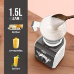 ULTRA Stealth neo MixerGrinder,750W,AISI304 Food Grade SS Jars &Blades,Serrated Stainless Steel Blades,Lesser noise,ABS Body,3Jars Small (0.5L),Medium (0.8L), Large(1.5L), 5Year Motor Warranty - Image 4