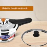 Ultra Duracook Junior Celebrations pack of 3.5L & 5.5L Pressurecooker,Gifting,SS304 FoodGrade,Interchangeable Lids,Frothcollector,Induction,3LayerCompositeBase,solid Bakelite handles,ISI,10Y Warranty - Image 4