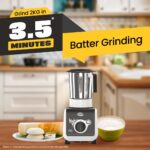 ULTRA Stealth neo MixerGrinder,750W,AISI304 Food Grade SS Jars &Blades,Serrated Stainless Steel Blades,Lesser noise,ABS Body,3Jars Small (0.5L),Medium (0.8L), Large(1.5L), 5Year Motor Warranty - Image 5