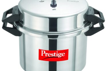 Prestige Popular Aluminium Outer Lid Pressure Cooker, 20 litres, Silver, 20 Liter