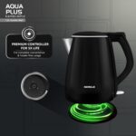 Havells Aqua Plus Electric Kettle 1.2 Litre, 1250 Watt | 304 Stainless Steel Inner Body | Cool Touch Body | Auto Shut-Off |Wider Mouth|2 Years Door Step Warranty by Havells (Black) - Image 9