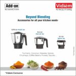 Vidiem Vita 500 W Personal Blender/Mixer/Grinder/Smoothie Maker | 22000 RPM Aria CoolTec Motor | 2 Transparent Jars (500 ml + 250 ml) | 3 Year Motor Warranty | Beyond Blending - Image 5