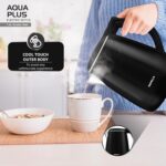 Havells Aqua Plus Electric Kettle 1.2 Litre, 1250 Watt | 304 Stainless Steel Inner Body | Cool Touch Body | Auto Shut-Off |Wider Mouth|2 Years Door Step Warranty by Havells (Black) - Image 5