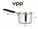Stainless Steel Sauce Pan, Tea Pan, Milk Pan Heavy Gauge 500ml Capacity (Induction and Gas Stove Friendly) - Image 3