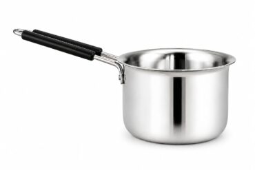 Stainless Steel Sauce Pan, Tea Pan, Milk Pan Heavy Gauge 500ml Capacity (Induction and Gas Stove Friendly)