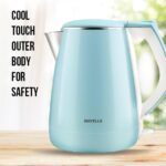 Havells Aqua Plus Electric Kettle 1.2 Litre, 1250 Watt | 304 Stainless Steel Inner Body | Cool Touch Body | Auto Shut-Off |Wider Mouth|2 Years Door Step Warranty by Havells (Blue) - Image 2