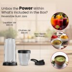 Havells Nutri Power Blender 350 W Mixer Grinder| 1 Speed Switch| Leak Free Sipper Lid| Air Vent Technology| Stainless Steel Blade| 2Yrs Manufacturer Warranty (Black) - Image 7