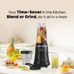 Havells Nutri Power Blender 350 W Mixer Grinder| 1 Speed Switch| Leak Free Sipper Lid| Air Vent Technology| Stainless Steel Blade| 2Yrs Manufacturer Warranty (Black) - Image 6