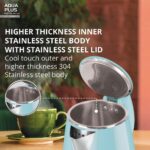 Havells Aqua Plus Electric Kettle 1.2 Litre, 1250 Watt | 304 Stainless Steel Inner Body | Cool Touch Body | Auto Shut-Off |Wider Mouth|2 Years Door Step Warranty by Havells (Blue) - Image 5