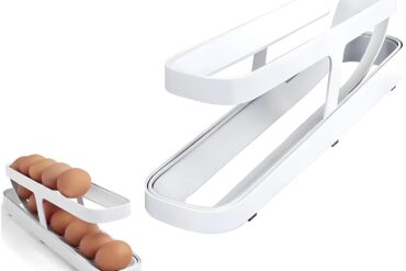 Egg Dispenser Rolling Eggs Dispenser and Organizer for Refrigerator Storage Space-Saving Home and Kitchen Automatic Egg Rack