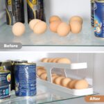 Egg Dispenser Rolling Eggs Dispenser and Organizer for Refrigerator Storage Space-Saving Home and Kitchen Automatic Egg Rack - Image 3
