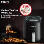 Havells Prolife Neo Air Fryer1500W| 4.5 L | Digital Air Fryer| 8 Pre-Sets| Aerocrisp Technology| 85% Less Oil Use| 60-Min Timer| 2Yr Door Step Warranty by Havells | Air-Fryer for Home Kitchen - Image 2