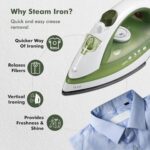 Havells Glaze 1250 Watts Steam Iron with Self Cleaning Function|Vertical & Horizontal Ironing|170 ml Tank for Longer Ironing|High Steaming Rate Upto 12 gm/min|2 Years Door Step Warranty by Havells - Image 2