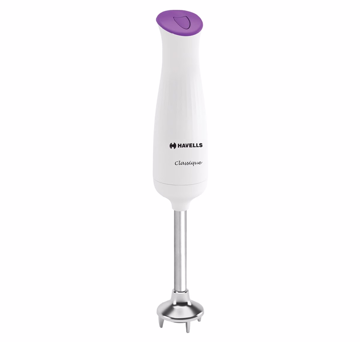 31DJUnwGk+L._SL1200_ Havells Classique- S Low Noise 300 watt Hand Blender with Detachable Stainless Steel Stem, Double Bush,Copper Motor & 2 Years Warranty(Violet and white) - Image 1