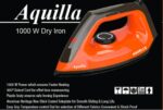 Havells Aquilla Dry Iron, Orange/Black, 1000 Watts - Image 4