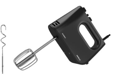Havells Numixo 300 watt Hand Mixer with Single Eject Button | 5 Speed Turbo Function | Stainless Steel Hooks | 1300 RPM & 2 Years Warranty (Black)